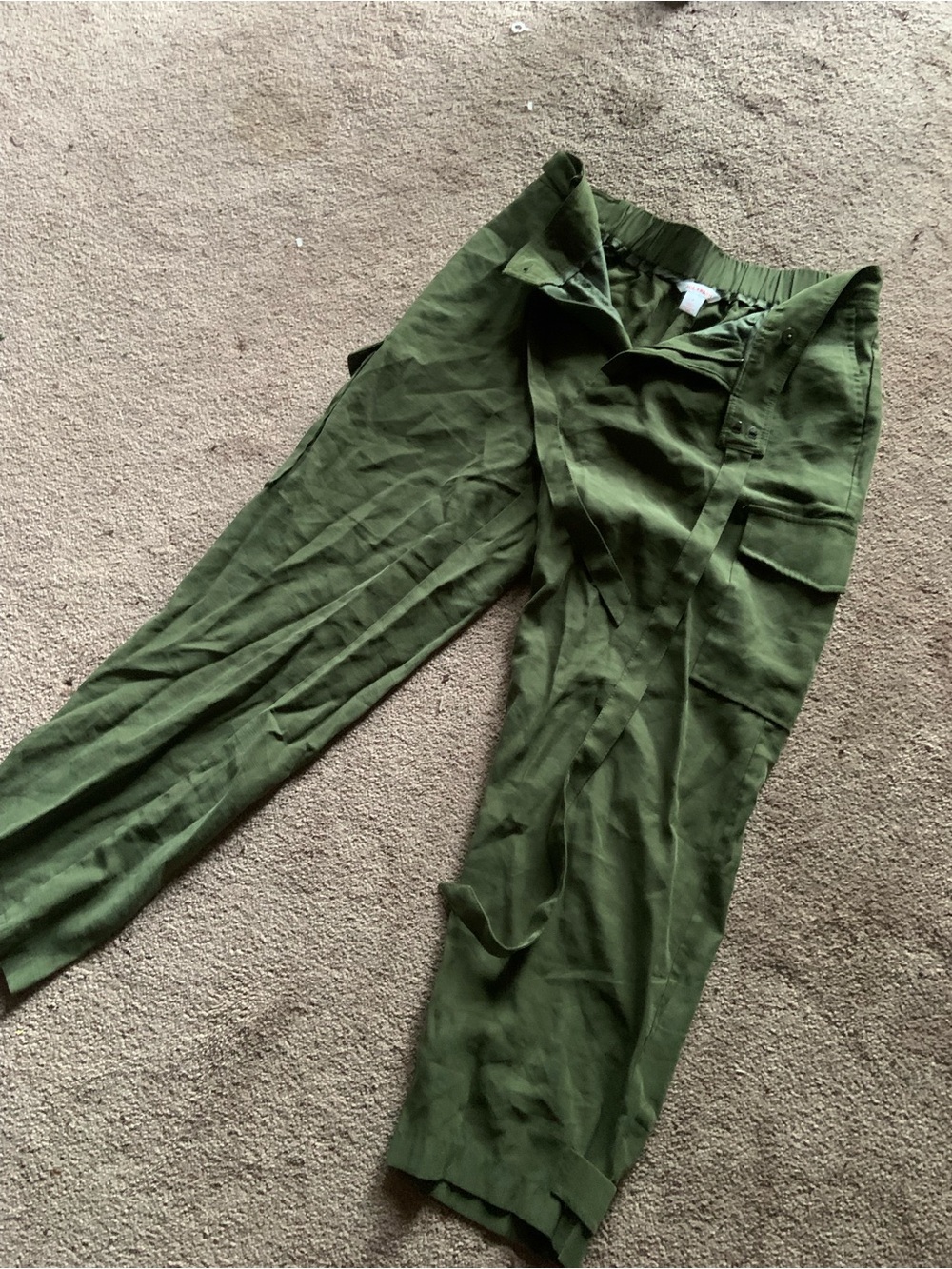Joe Fresh Olive Green Cargo Pants